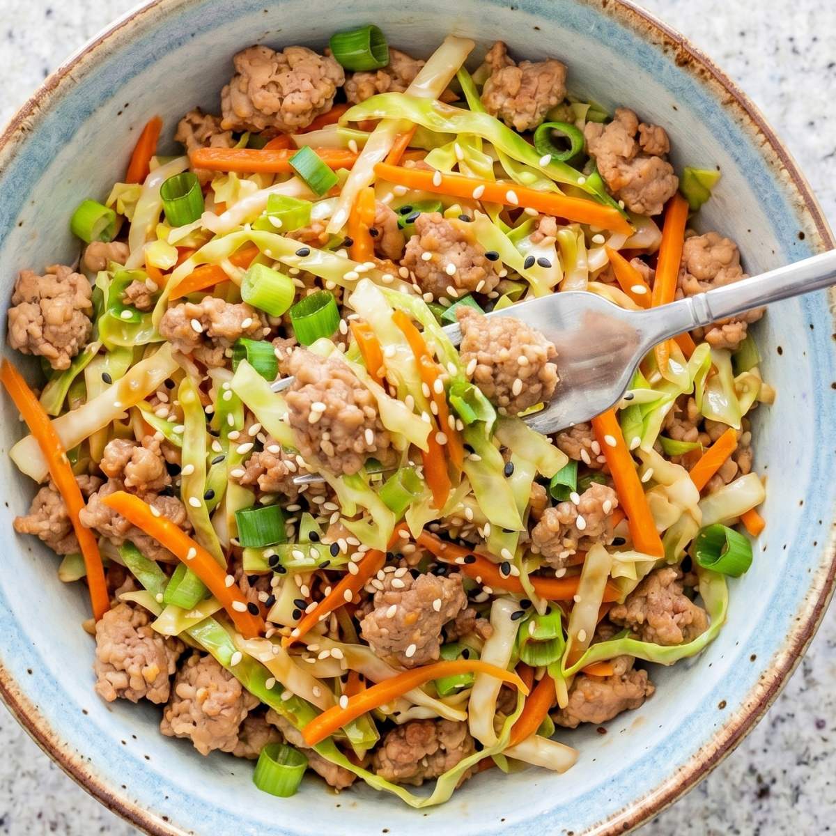 High Protein Egg Roll in a Bowl