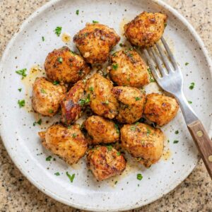 High Protein Garlic Butter Chicken Bites