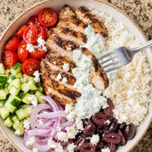 High Protein Greek Chicken Bowl