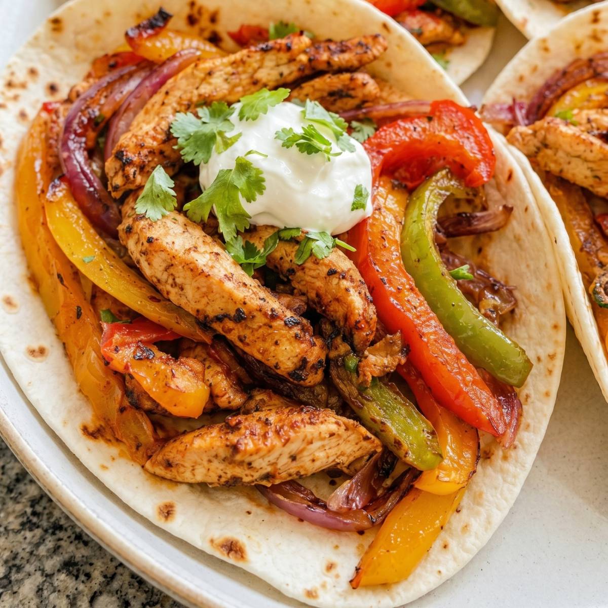 High Protein Sheet Pan Chicken Fajitas