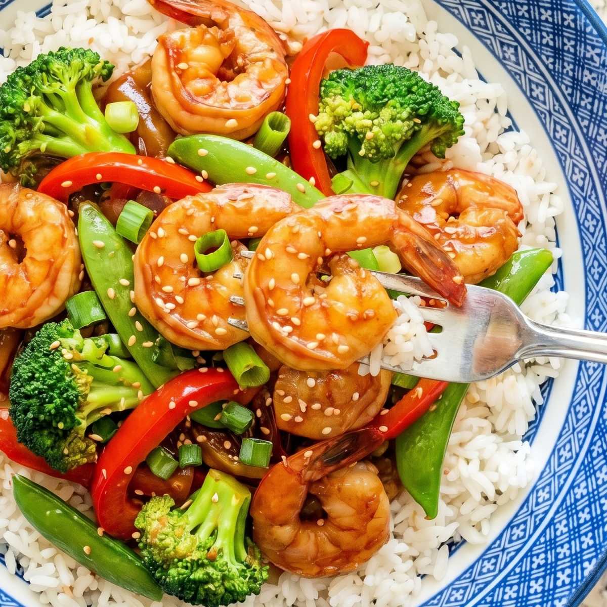 High Protein Shrimp Stir Fry