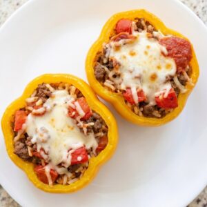 High Protein Stuffed Bell Peppers