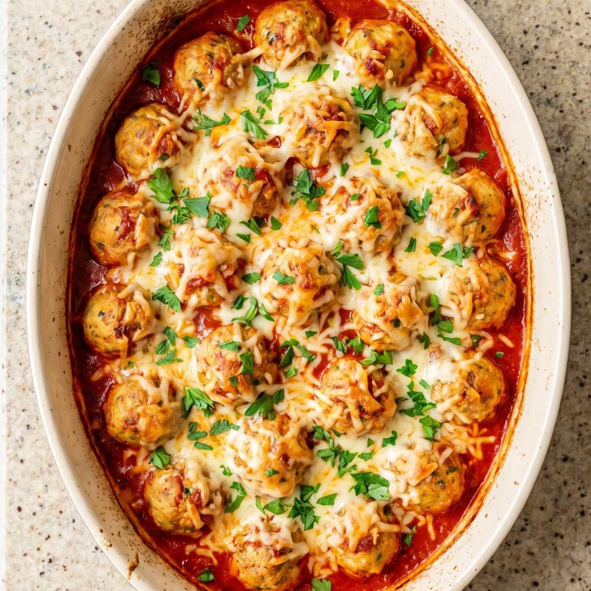 High Protein Turkey Meatballs in Marinara