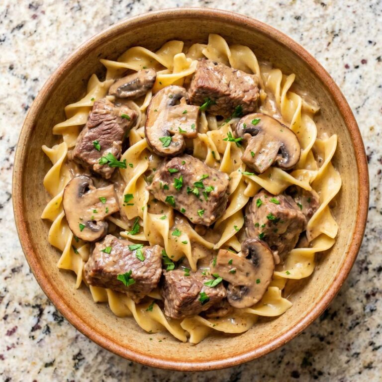 Slow Cooker Beef Stroganoff