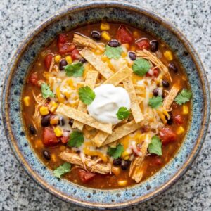 Slow Cooker Chicken Enchilada Soup