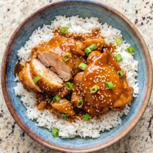 Slow Cooker Honey Bourbon Chicken