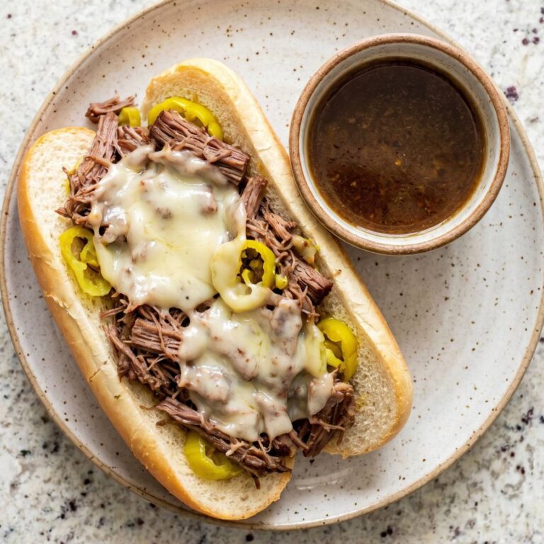 Slow Cooker Italian Beef Sandwiches