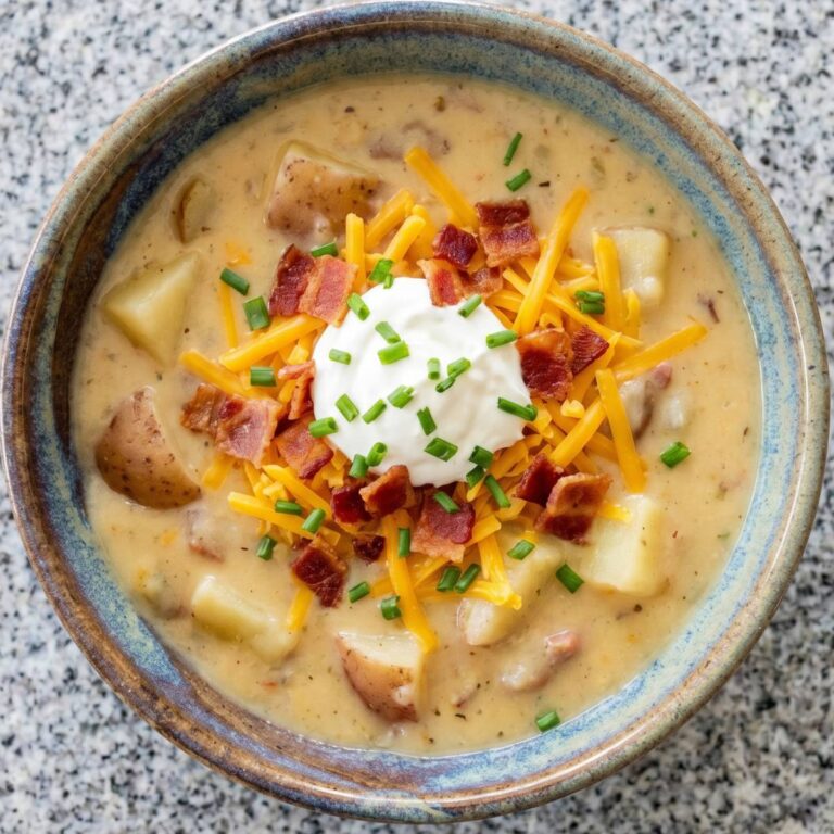 Slow Cooker Loaded Potato Soup